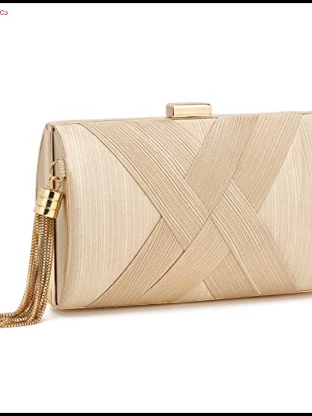 Fringed Evening Clutch Bag Satin Silk Chain Crossbody Purse Party Wedding